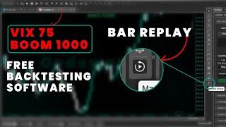 Free Synthetic (Deriv) Indices Backtesting Software with BAR REPLAY (CHEAT CODE)