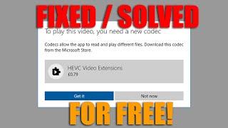 HOW TO: Play HEVC H.265 Videos On A Windows 10 PC for Free