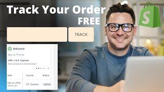 How to Add FREE Track Your Order Page on Shopify 2023 | Shopify Order Tracking Page