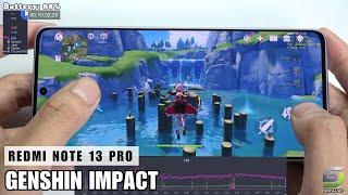 Xiaomi Redmi Note 13 Pro test game Genshin Impact Max Graphics | Highest 60 FPS