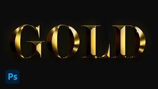 Photoshop Gold Text Effect Tutorial