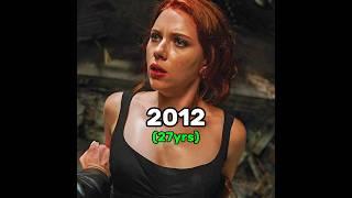 Scarlett johansson aka "Black widow” evolution (1994-2024)..#lucy #marvel #blackwidow #shorts