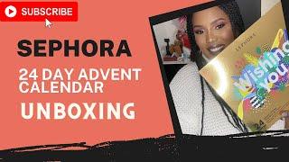 Sephora 24 Day Wishing You Advent Calendar Unboxing 