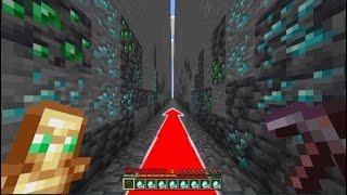 I Mined 100,000 Blocks in a STRAIGHT LINE in Hardcore Minecraft!