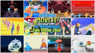 Warioware Move it! All Microgames Level 1/3 Lose & Fails Two Player - Switch