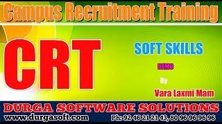 Campus Recruitment Training (CRT)  || SoftSkills Introduction