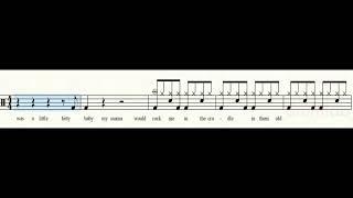 Cotton Field(악보영상)-CCR #drumtab #드럼악보 #drumscore #drumsheetmusic #drumnotation