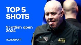 Top 5 Shots Scottish Open 2024  | Eurosport Snooker