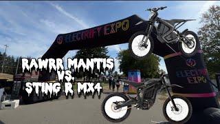 Rwarr Mantis compared to the Talaria Sting R Mx4 at Electrify Expo Seattle |Galvanic ep. 8|