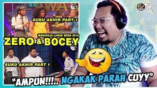 BOCEY & ZERO - mahajara lawak mega 2019 - suku akhir - Part 1 | REACTION