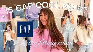 Inside the Fitting Room at GAP! Gap might be cool again?  (we went TWICE lol)