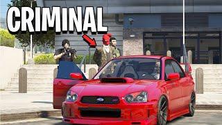 Turning In Criminals As A Getaway Driver in GTA 5 RP