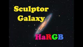 Astrophotography - The Sculptor Galaxy - Adding Ha to RGB