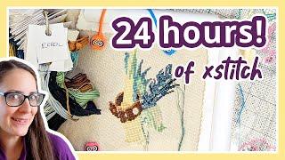 24 Hours of Cross Stitch in one weekend? [VLOG]