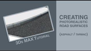 Photorealistic Tarmac Material + Free Texture | 3Ds MAX Tutorial