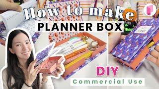 DIY How to make a Planner Box - Tutorial with Commercial Use