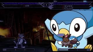 KOF MUGEN Tom (Hannah Montana) vs Tag Eevee & Piplup (Both by YochiThMaster333)