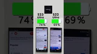 Samsung Galaxy S23 Ultra vs. S22 Ultra Battery TestFull video on my channel! 🫶