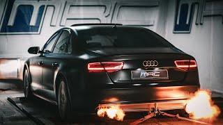 Audi S8 D4 - MRC Tuning Stage 2 with pops & bangs & flames