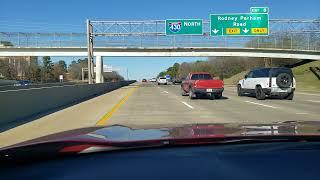 Driving Through Little Rock, Arkansas Interstate to Exit 9 Cantrell, Rd.