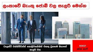 Salaries for Banking and Financial Services jobs in Sri Lanka බැංකු හා මූල්‍ය සේවා රැකියා වැටුප්