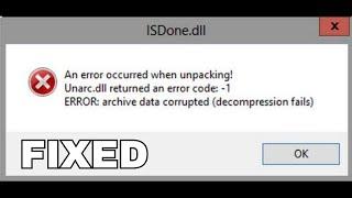 How To Fix ISDone.dll Error During Game Installations For All Big Games[HD]