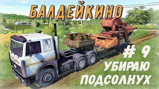 FS 19 - Убираю подсолнух.  Купил участок земли.  Новое поле - Фермер в БАЛДЕЙКИНО # 9