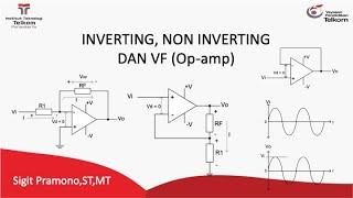 Inverting Amplifier, Non Inverting Amplifier, Voltage Follower