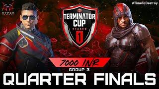 [HINDI] || QUATER FINALS G3 || TERMINATOR CUP S1 || HYPER ESPORTS || #TimeToDestroy #HyperEsports