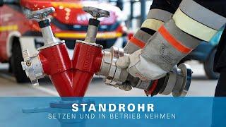 Standrohr setzen und in Betrieb nehmen