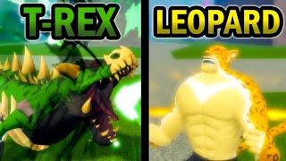 T-Rex VS Leopard | PVP | Blox Fruits