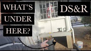 What's Under the Porch? Clearing Out & Metal Detecting Under a Porch on a Really Old House