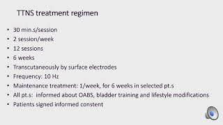 #23366 TRANSCUTANEOUS TIBIAL NERVE STIMULATION IN FEMALE PATIENTS WITH OVERACTIVE BLADDER SYNDRO...