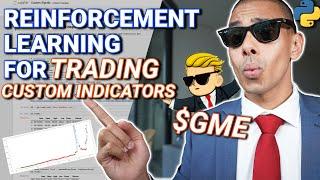 Custom Indicators for Reinforcement Learning Trading Tutorial | $GME Python Trading PT2