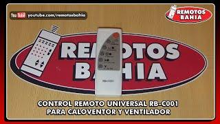 Control Remoto Universal para Caloventor y Ventilador RB-C001 REMOTOS BAHIA