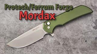 Protech Ferrum Forge Mordax: High Class Button Lock Flipper