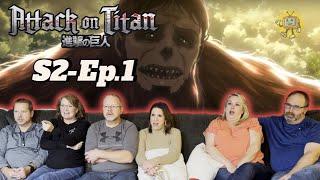 "Who's This Knuckle Dragger" : Parent's React (Anime noobs) - Attack on Titan 2x1