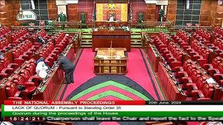 NATIONAL ASSEMBLY THURSDAY 20TH JUNE 2024, AFTERNOON SESSION