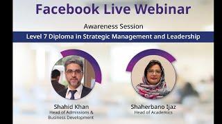 Awareness Session on Level 7 Diploma in Strategic Management & Leadership