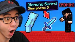 Hypixel Admin Gives Me OP ITEMS in Minecraft Bedwars...