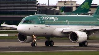 Aer Lingus Airbus A319 EI-EPT Takeoff at Dublin Airport