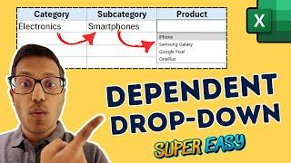 Creating Multi-Level Dependent Drop Down Lists in Excel - New and Better Way!