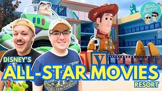 Staying at One of Disney's CHEAPEST Hotels! All-Star Movies Full Tour, Dining, Recreation, & More!