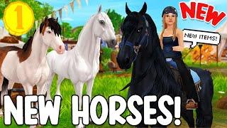 NEW HORSES, BIRTHDAY ITEMS, & MORE!! STAR STABLE UPDATES!!