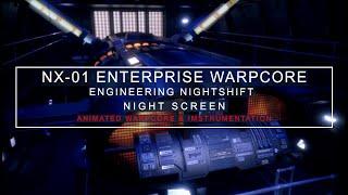 Star Trek Enterprise NX-01 | Warp Core Ambient Sound | White Noise | ASMR | Sleep Sounds | 12 Hours