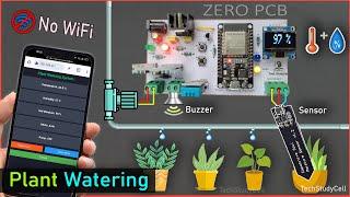 How to make Plant Watering system using ESP32 Webserver for vacation | Smart irrigation project