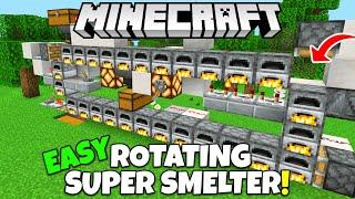 Minecraft Bedrock: Fast SUPER SMELTER Tutorial! Simple, Cheap & Efficient! MCPE Xbox PC Ps5