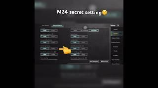 M24 secret setting |#tdm  #pubgmobile #bgmi #viral #shorts #tips #tipsandtricks