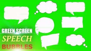 Green Screen Speech Bubbles [4K + No Copyright]