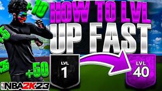 How to Level up FAST IN (SEASON 5) Hit Level 40 in ONE DAY! - NBA 2K23